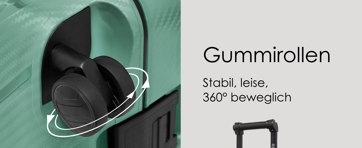 Набір валіз REDOLZ Hartschalen 3-х частинний (Dark Yellow) з TSA-замком | З міцного поліпропілену | 3-х точковий замок | 4 колеса