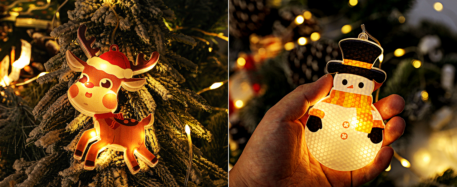 Льоново-новорічна світлодіодна штора-гірлянда Bloomwin з 3D-мотивами, 120 LED, 8 режимів, USB, тепле біле світло, для прикраси вікон та інтер'єру