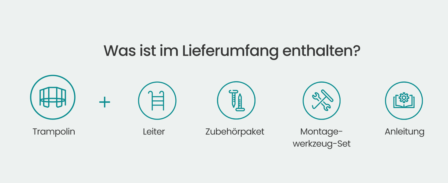 Батут SONGMICS садовий Ø305 см з захисною сіткою, драбиною та м'якими стійками, чорний