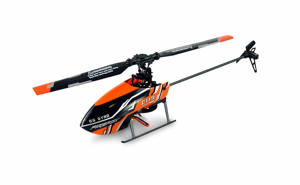 Радіокерований вертоліт Amewi AFX4 Single-Rotor 4-канальний 2.4GHz RTF, чорно-помаранчевий