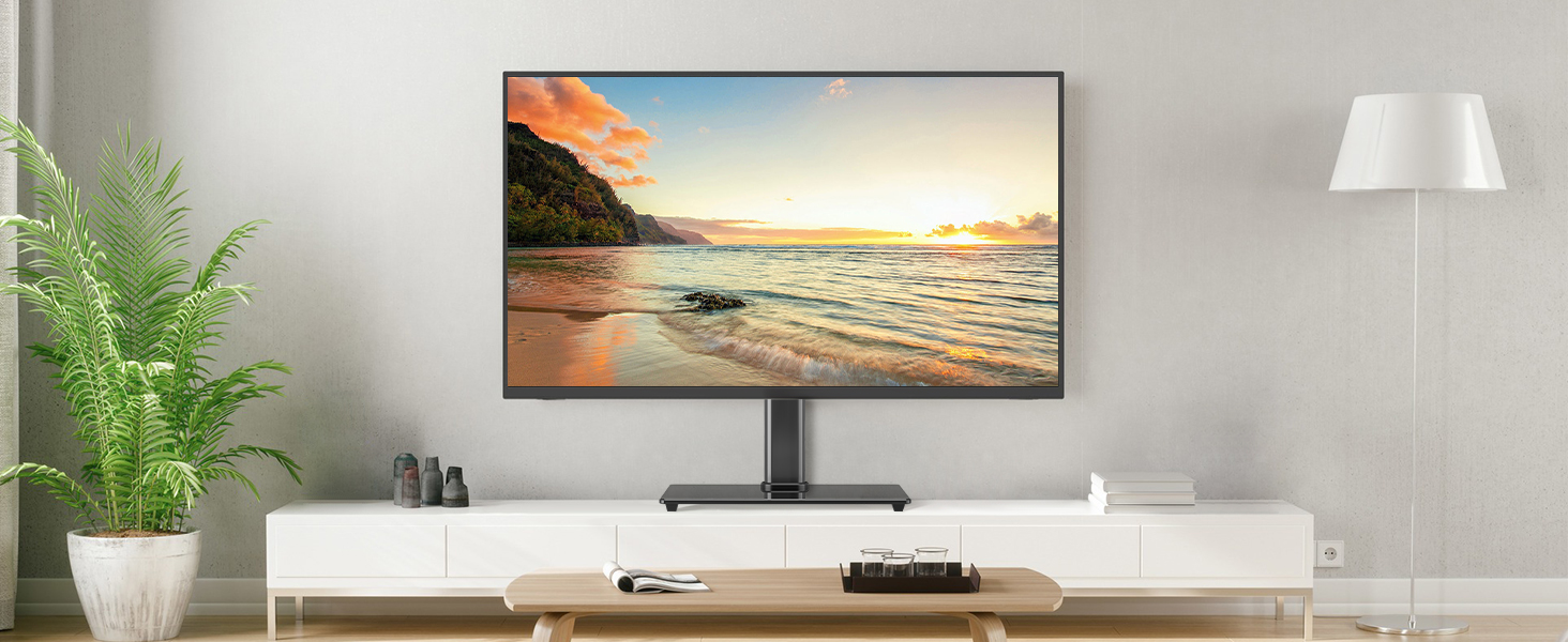 Підставка для телевізора Suptek, поворотна, для екранів LED, OLED, 26-55 дюймів, до 50 кг, VESA 400x400 мм, TS202