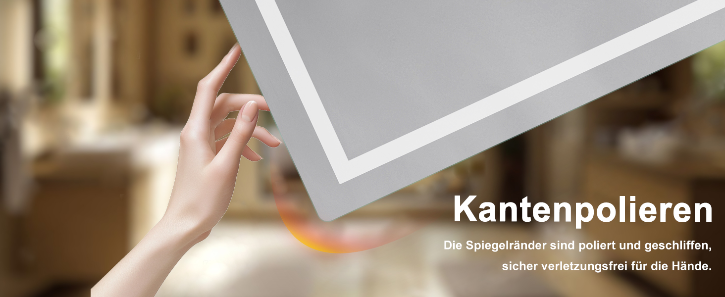 Дзеркало для ванної кімнати Sanitemodar LED 50x70 см з підсвічуванням, антизапар, сенсорне керування