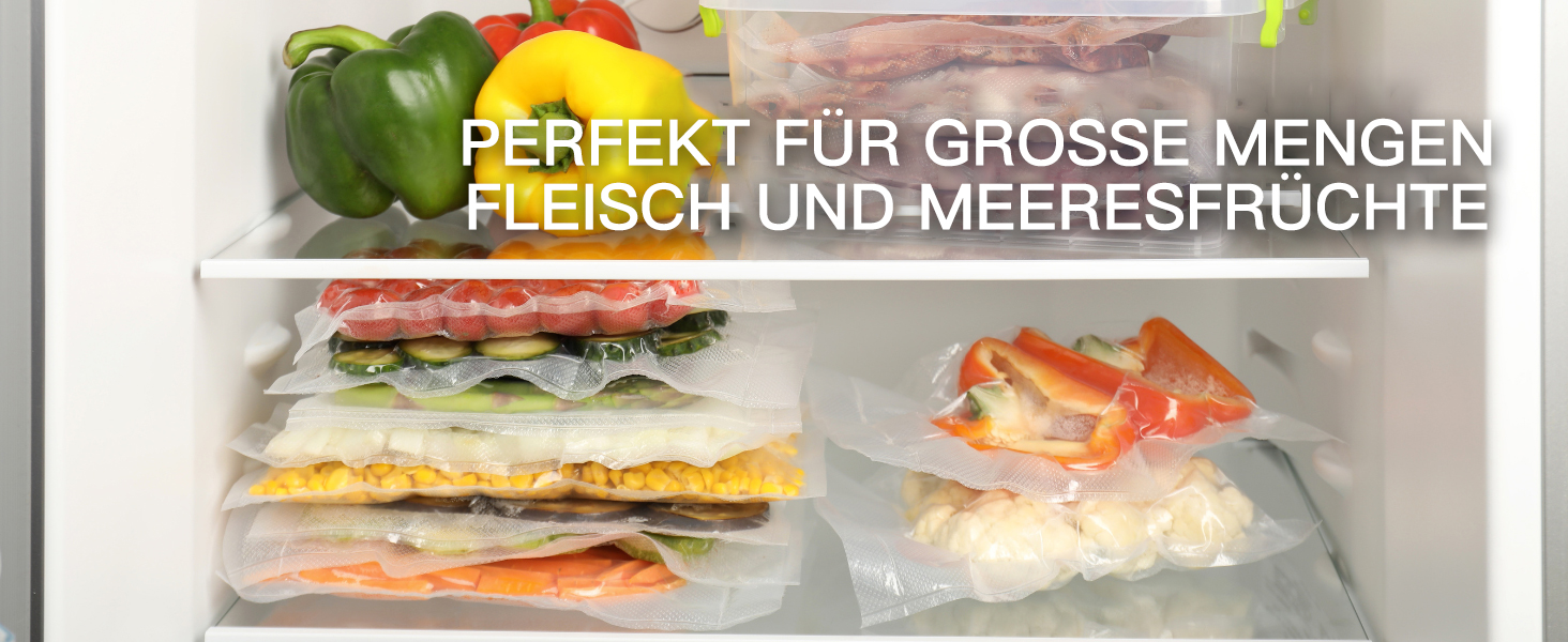 Вакууматор для продуктів MegaWise — потужна компактна машина для вакуумного запакування їжі, автоматична, One-Touch