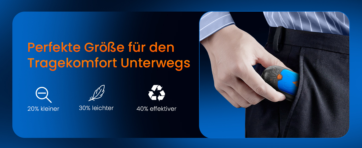 Електричні грілки для рук, 2 шт. з підзарядкою, 24 години тепла, 3 режими нагріву, портативні для жінок, чоловіків та пацієнтів з синдромом Рейно (блакитні)