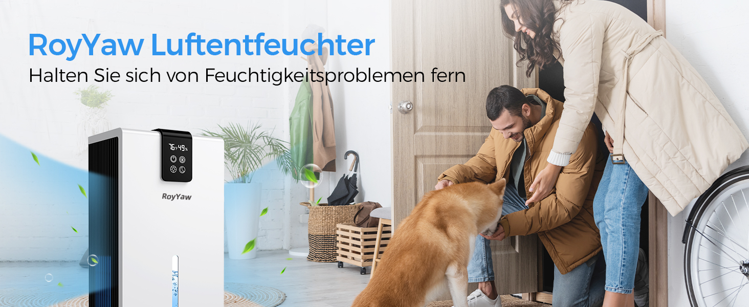 Електричний осушувач повітря, тихий, 2700 мл, LED дисплей, автоматичне відтавання, режим сну, проти вологи та плісняви, для спальні/ванної кімнати, білий