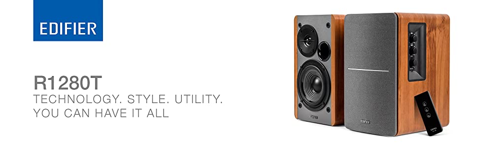 Edifier R1280T: Активні референсні колонки, пара - 2.0, 42 Вт RMS, дерев'яний корпус, коричневий колір. Ідеально для ПК та студійної роботи