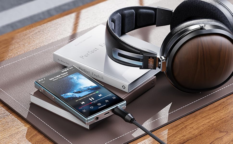 Портативний Hi-Res музичний плеєр JadeAudio / FiiO JM21 Android 13, Snapdragon 680, Bluetooth, Wi-Fi, USB DAC, 12.5 годин, небесно-блакитний