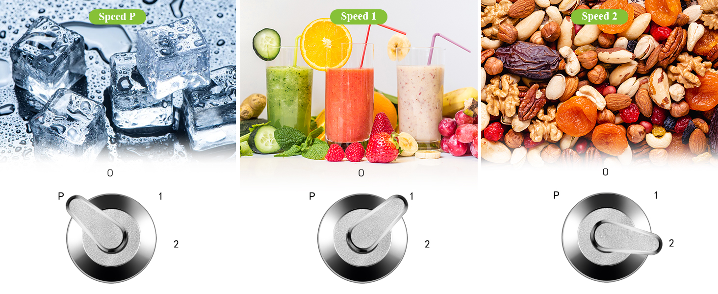 Шардор Стаціонарний міксер, блендер для смузі з 6 лезами з нержавіючої сталі, 2 швидкості та функція P-Turbo, 700 Вт, 1,25 л скляний глечик