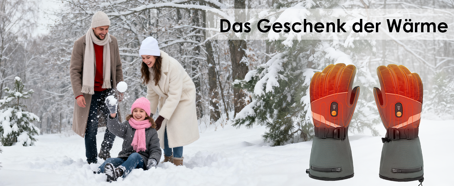 Обогріваючі рукавички Minthouz W11 для чоловіків та жінок, 7.4V, 3 режими нагріву, водонепроникні, з підтримкою сенсорного екрану, для роботи на відкритому повітрі, катання на велосипеді, лижах (XL)