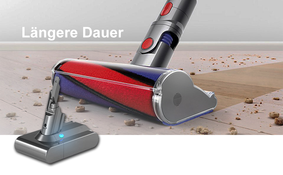 Змінна батарея DTK для Dyson V11 SV15 SV16 SV22, 25,2 В 3800 мАг (не для гвинтового кріплення)