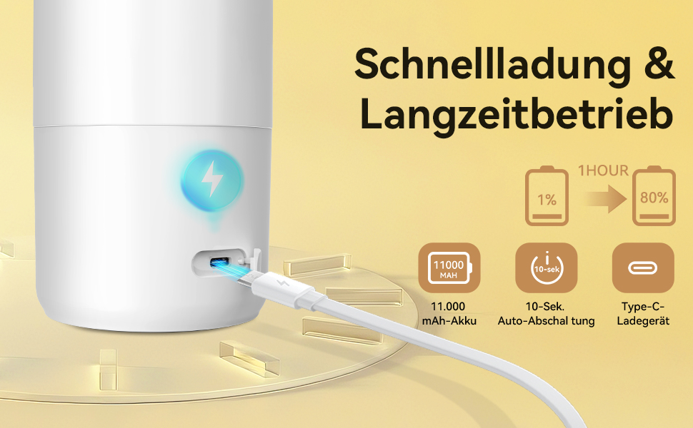 Портативний підігрівач для пляшечок з дитячим харчуванням, 500 мл – швидкий нагрів за 3 хв, тривалий час роботи акумулятора, підтримання температури до 24 год для грудного молока, суміші та води (Сніжно-білий)