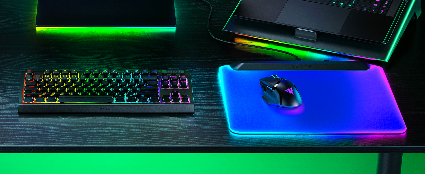 Механічна ігрова клавіатура Razer BlackWidow V4 TKL HyperSpeed з Green Switch (RGB Chroma, 6 макро-клавіші, QWERTZ DE-Layout)