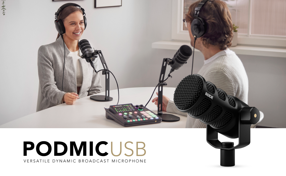 Мікрофон RØDE PodMic XLR/USB для подкастів, стрімінгу, ігор та музики