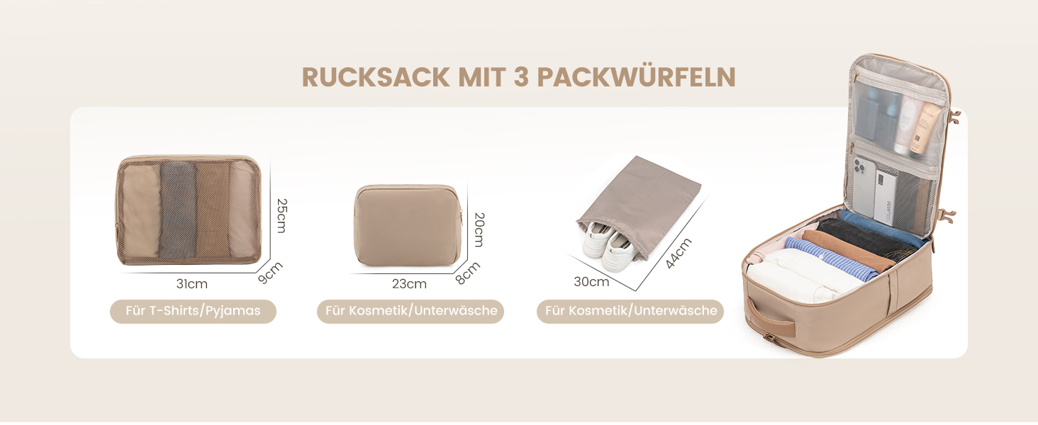 Рюкзак LOVEVOOK для ручної поклажі в літак, жіночий, водонепроникний, універсальний, для ноутбука 17 дюймів, шкільний, для студентів, подорожей, чорний/коричневий, 45x32x15 см