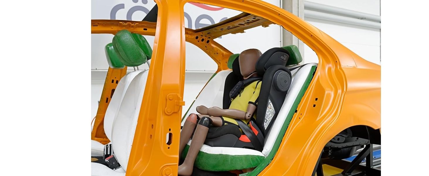 Автокрісло BRITAX RMER DUALFIX PLUS, включаючи вкладиш для новонароджених та ISOFIX, для дітей від 40-105 см (i-Size), народження - 4 роки, (Space Black)