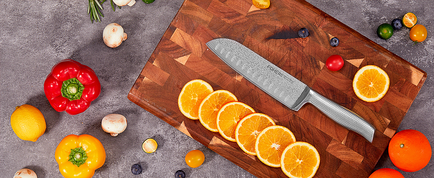 Набір ножів FOHERE з бруском для заточування, 14 предметів. Професійний набір кухонних ножів з нержавіючої сталі, ергономічні ручки, ідеальний подарунок