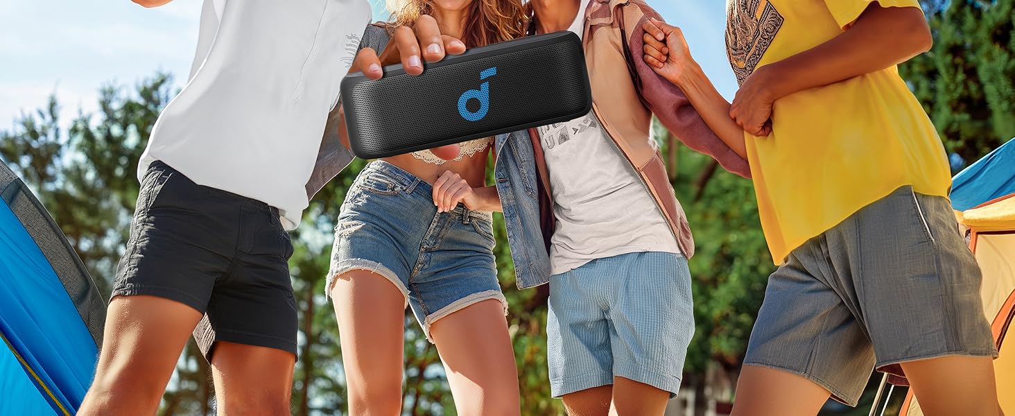 Soundcore Select 2S: Портативна Bluetooth колонка з 20W стерео, BassUp™ та IPX7 захистом (чорний)
