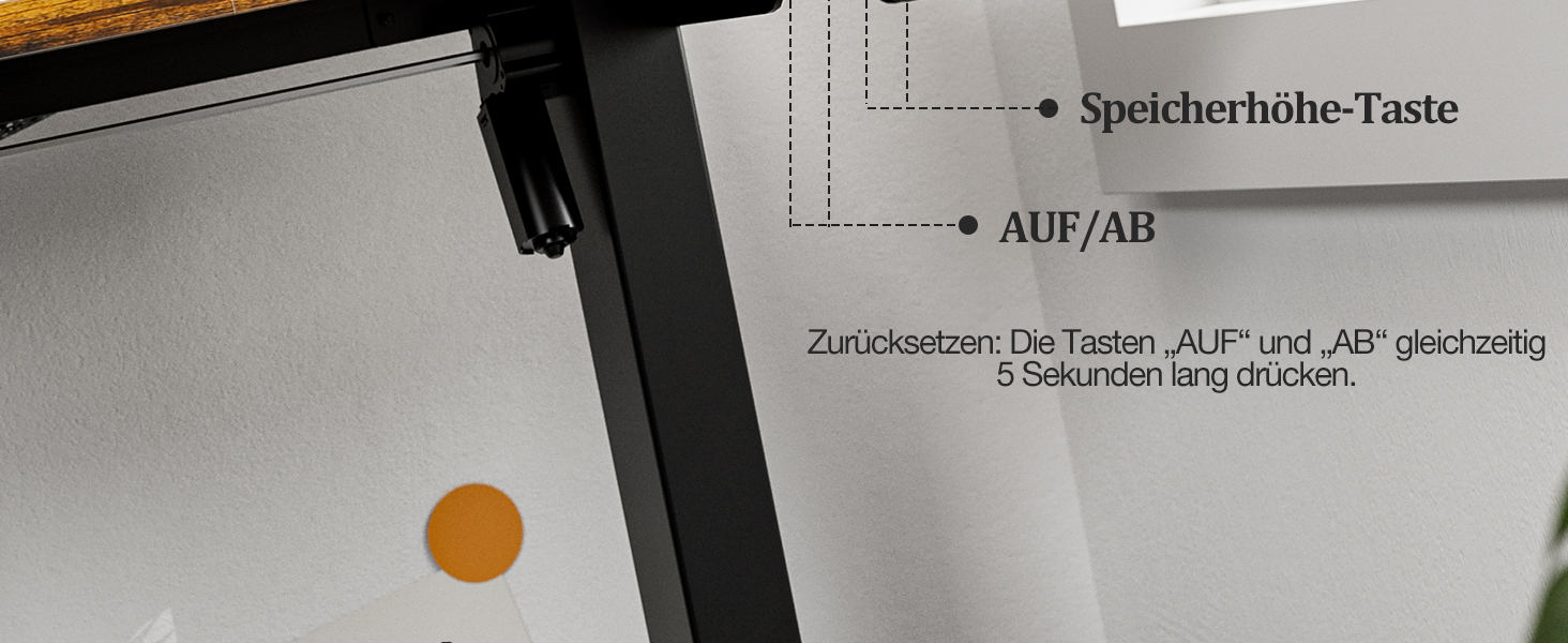 Електричний стіл з регулюванням висоти 120x60 см з функцією пам'яті, для офісу та дому. Білий колір, керування кабелями та гачки.