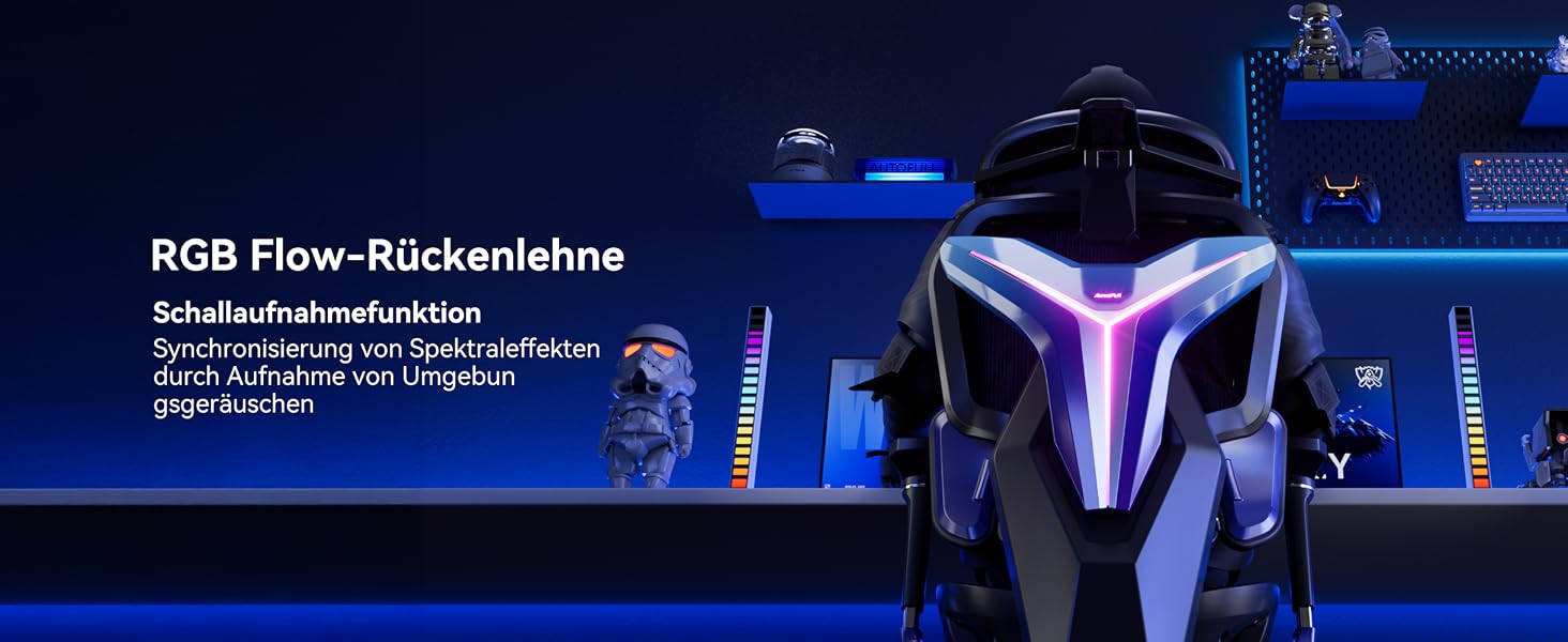 Ігрове крісло AutoFull G7 2.0 з підігрівом, охолодженням та RGB-підсвіткою