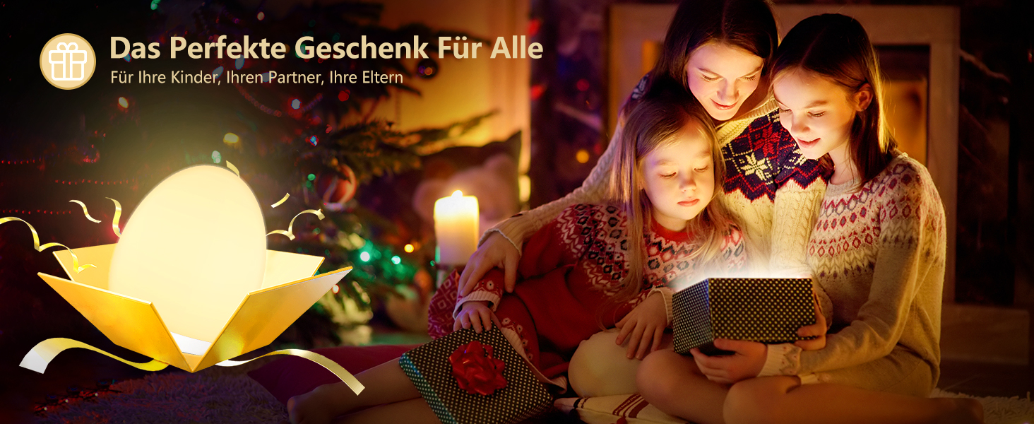 Нічник LED MediAcous з таймером, 8 кольорів, дитячий, з сенсорним керуванням, для дитячої кімнати