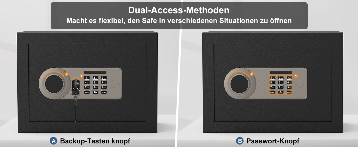 Сейф Diyife 16L з цифровим замком, сигналізацією та підсвіткою. Меблевий сейф з висувною полицею, з міцної сталі SPCC, 35x25x25 см, 2 ключі. Для дому, офісу, готелю.