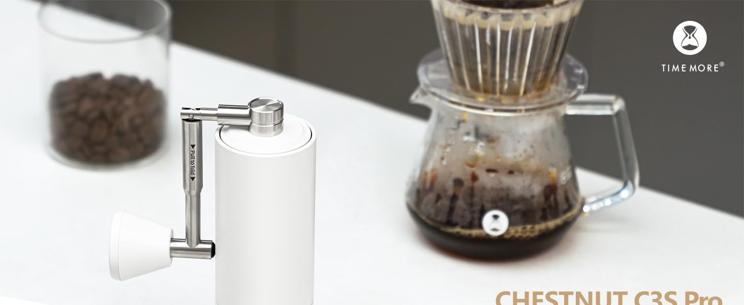 Ручна кавомолка TIMEMORE Chestnut C3S PRO з металевим корпусом для еспресо та френч-прес
