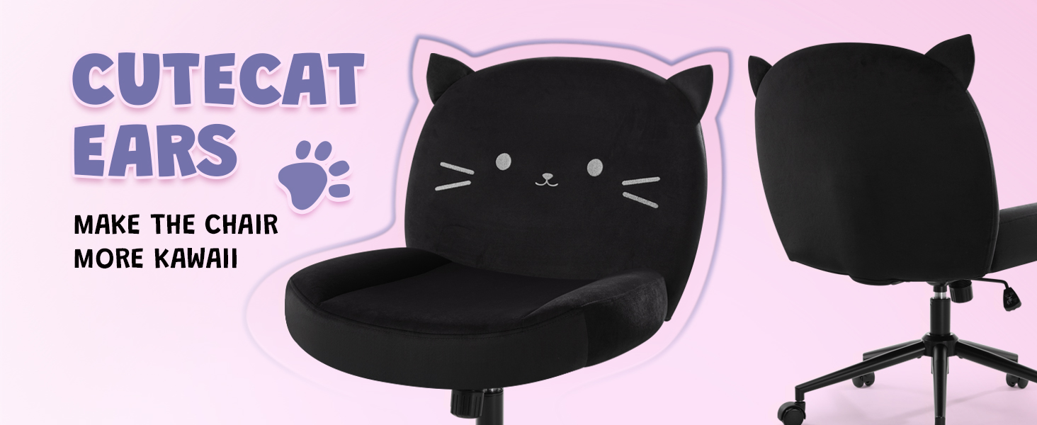 Офісний стілець IWMH без підлокітників, регульований по висоті, поворотний, з роликами, обтягнутий тканиною, ергономічний, крісло для читання з широким сидінням для посадки в турецькому стилі (Білий). Білий з колесами (Чорний, з колесами)