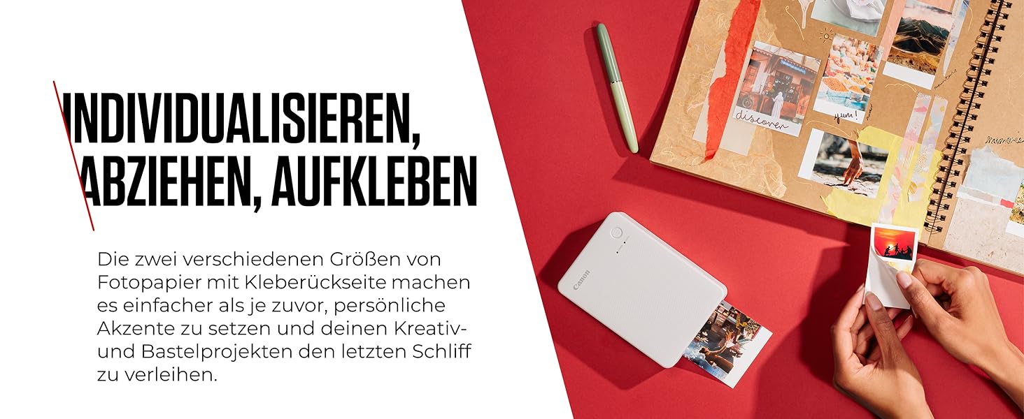 Canon Selphy QX20 – Портативний принтер для фотографій з Wi-Fi, термосублімаційний друк, USB-C зарядка, білий (без чорнил/паперу)