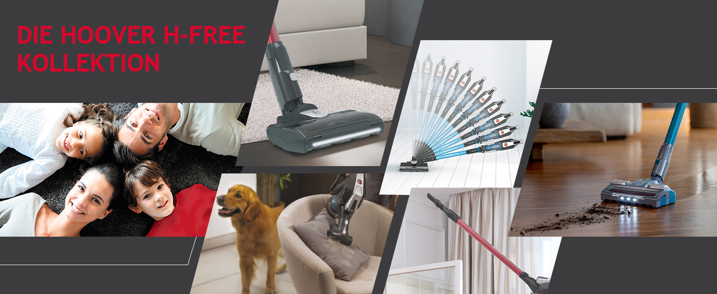 Акумуляторний пилосос Hoover H-FREE 500 PETS, бездротовий, без мішка, ручний пилосос, 30 хв. Час роботи, LED, компактний