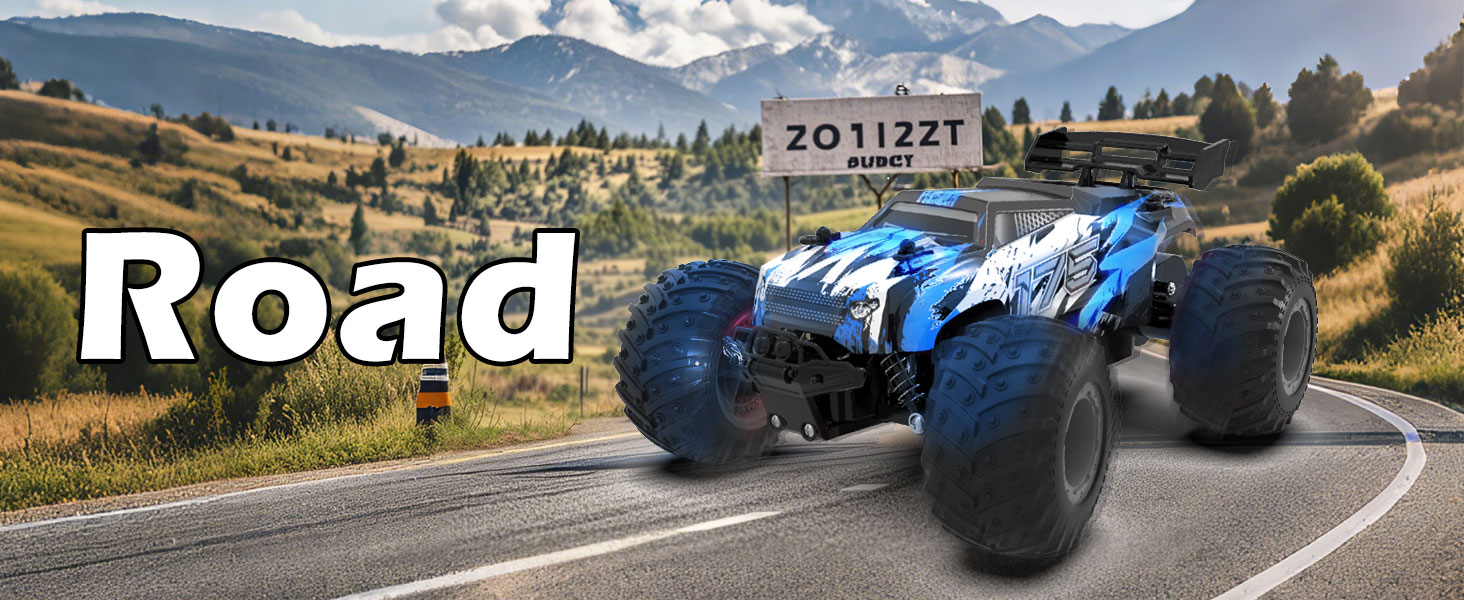 RC Автомобіль Feimuosi 1:18 позашляховик, 2.4GHz, світлодіодне підсвічування, 2 акумулятори, 20 км/год, для дітей та дорослих (Світло-блакитний)