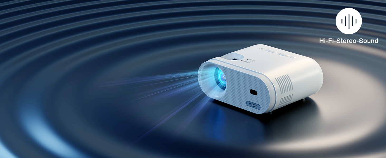 Міні проектор 16000L з штативом, Full HD 1080P, 50% зум, ±15° корекція трапеції, HDMI, USB, AV - сумісний з телефоном