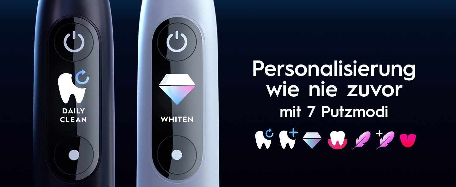 Електрична зубна щітка Oral-B iO Series 9, набір з 2-х щіток (Чорна/Рожева), 2 додаткові насадки та білий футляр