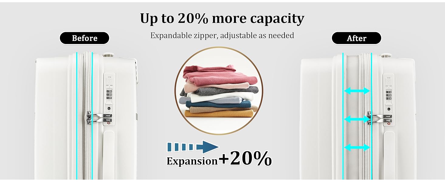 Набір валіз Joyway 4 шт. з жорстким корпусом та TSA-замком. Розширюваний набір валіз, містить 1 велику сумку (Червоний).