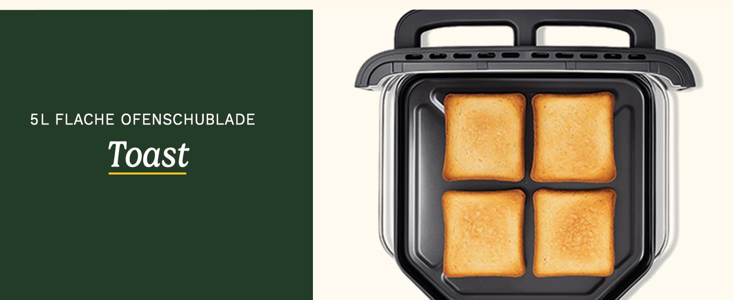 Фритюрниця Cuisinart XXL 10.4L з двома зонами нагріву | Без PFAS та хімікатів | Для смаження, грилю, випікання, дегідратації та підтримання тепла | 2 x 5.2L, 8+ порцій | Деталі придатні для миття в посудомийній машині (3 камери з нержавіючої сталі)