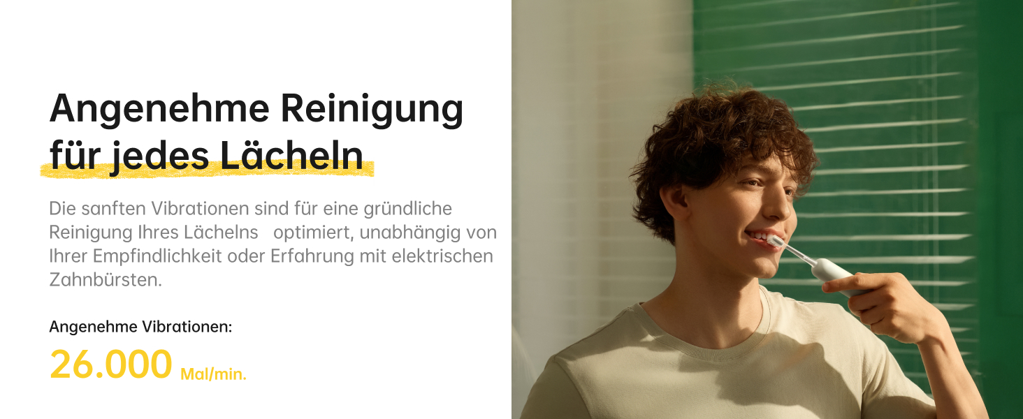 Електрична зубна щітка Laifen Wave Spezial з осциляцією та вібрацією, звукова, для дорослих, з додатком, 2 насадки (зелена)