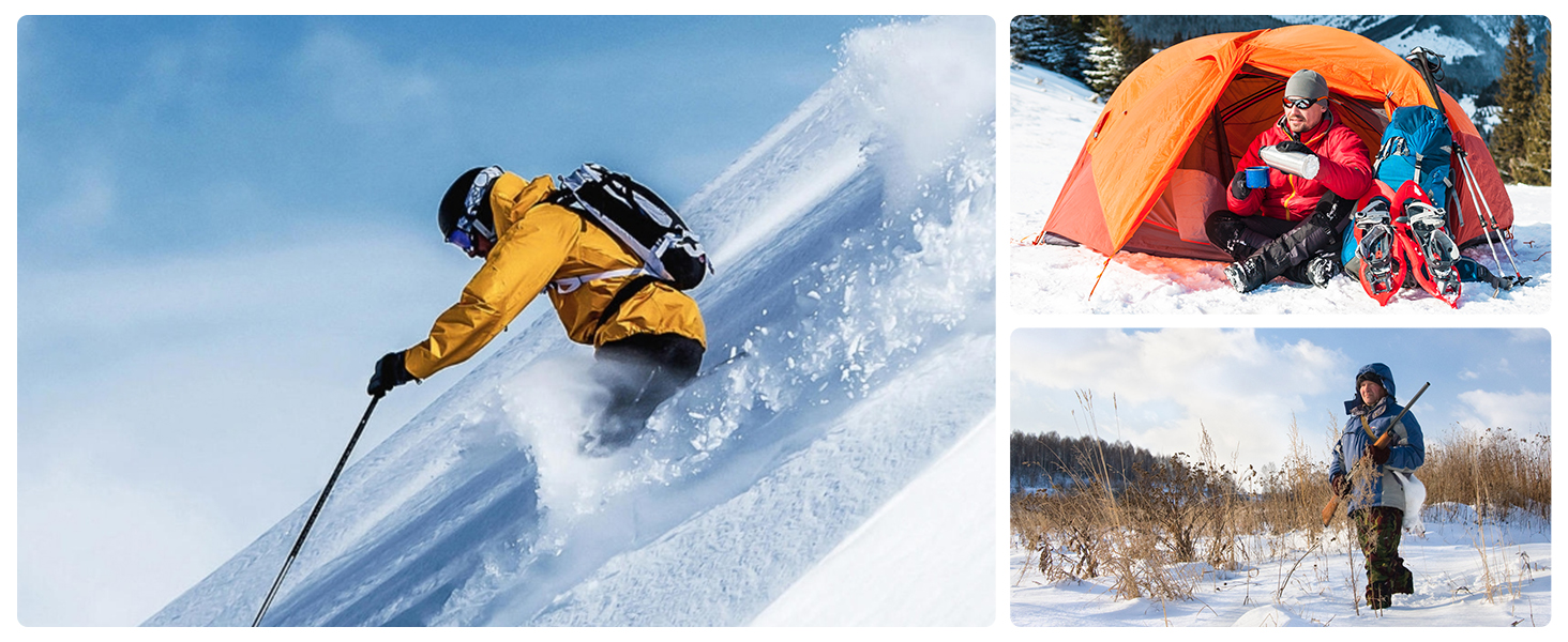 Електричний грілка для рук Warmco 2 шт., 10000mAh, USB Powerbank, 3 рівні нагріву, для чоловіків та жінок, Outdoor, Гольф, кемпінг, чорний