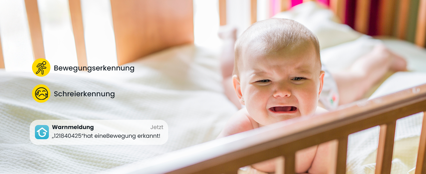 Відеоняня ieGeek 2K з камерою та нічним баченням, 5