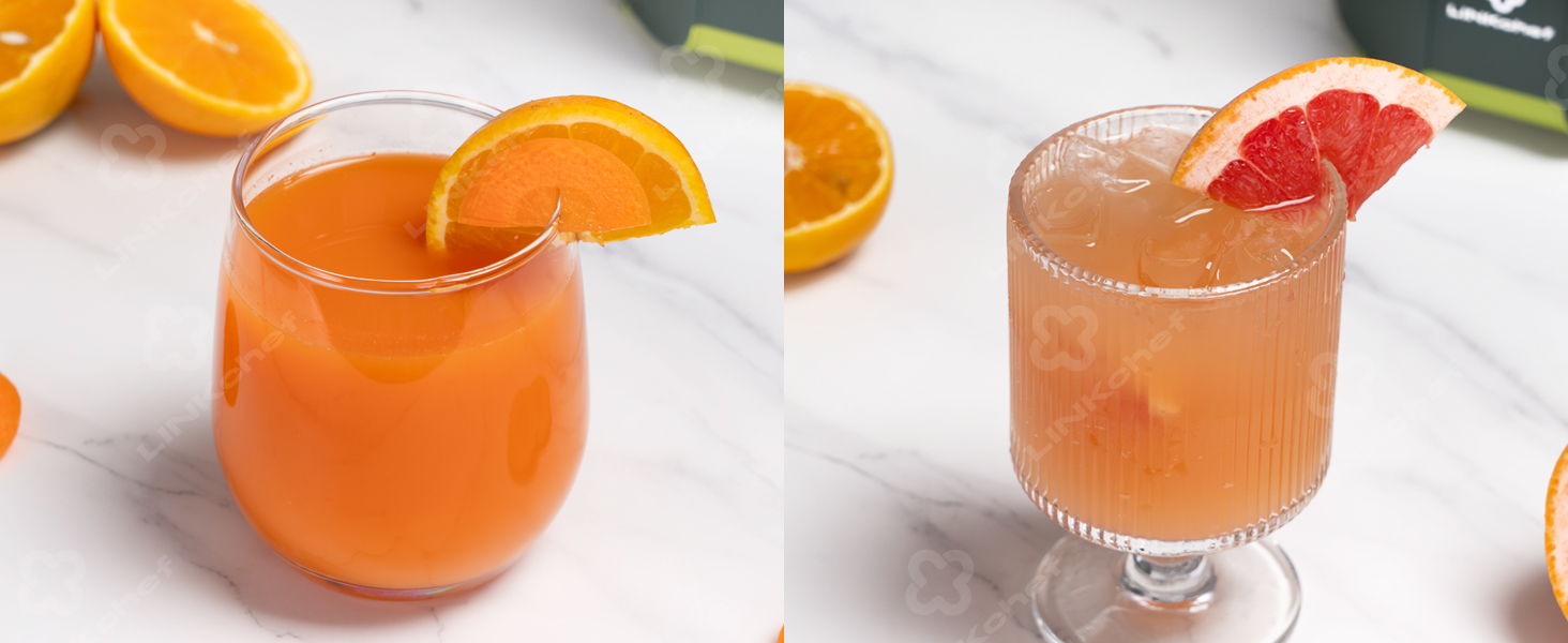 LINKChef Швидковичавник Slow Juicer: холодний віджим, для овочів та фруктів, легко миється, BPA Free, 200W (зелений)