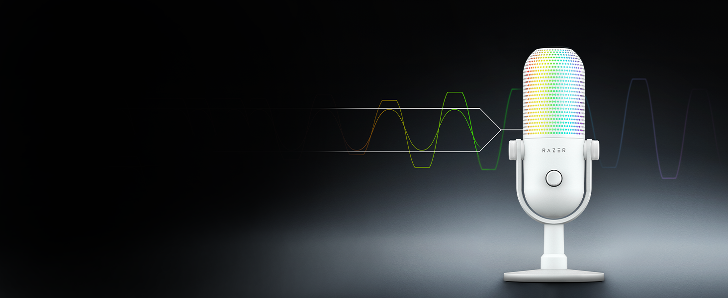 Мікрофон Razer Seiren V3 Mini USB - компактний, з LED-індикатором та функцією Tap-to-Mute
