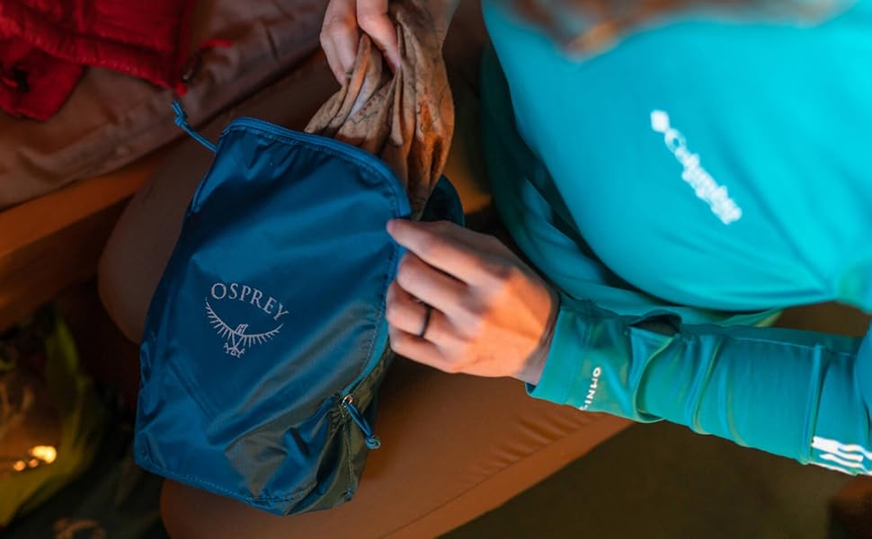 Набір компресійних органайзерів для одягу Osprey Ultralight Packwürfel, Waterfront Blue (3 шт.)
