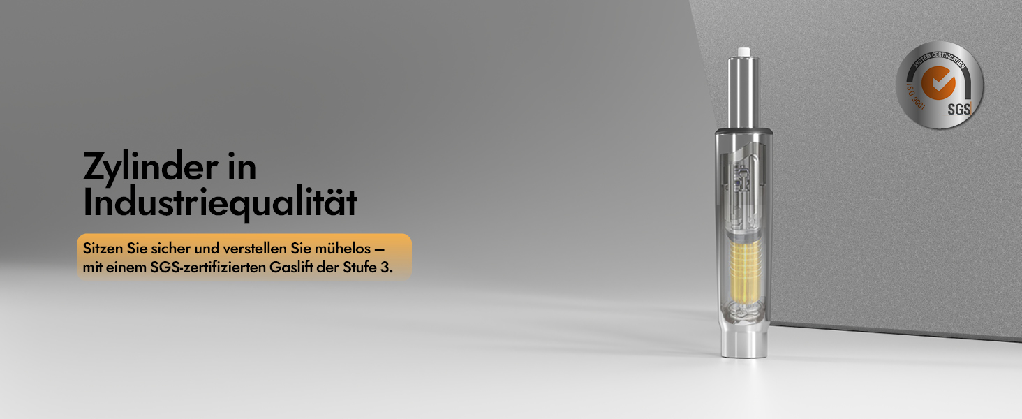 Ергономічне крісло для офісу та дому з 3D поперековою підтримкою та регульованими підлокітниками, біле