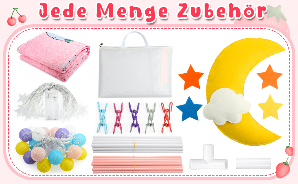 Дитяче намет-ігровий будиночок для дівчаток з килимком та світлодіодними зірками, намет-ігровий будиночок для дітей, намет-принцеса для дівчаток, іграшка-подарунок для дівчаток 3, 4, 5, 6, 7 років