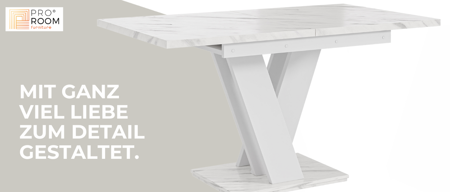 Розсувний кухонний стіл PROROOM FURNITURE Malvi – чорний, 120-160 см, для 4-6 осіб | Сучасний дизайн | Легка збірка | Для їдальні та кухні