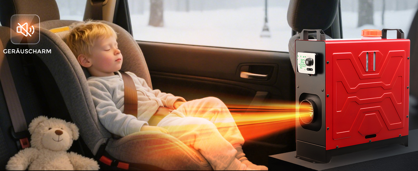 Дизельний опалювач 8kW з дистанційним керуванням та LCD-дисплеєм для авто, дому, RV, човнів та вантажівок