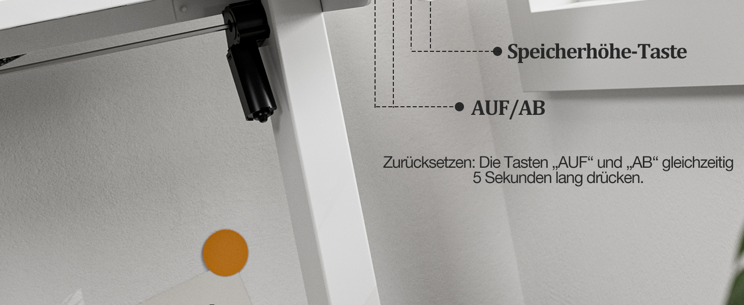 Електричний регульований стіл 120x60 см з пам'яттю, для офісу та дому. Комп'ютерний стіл з кабелеуправлінням та гачками, білий.