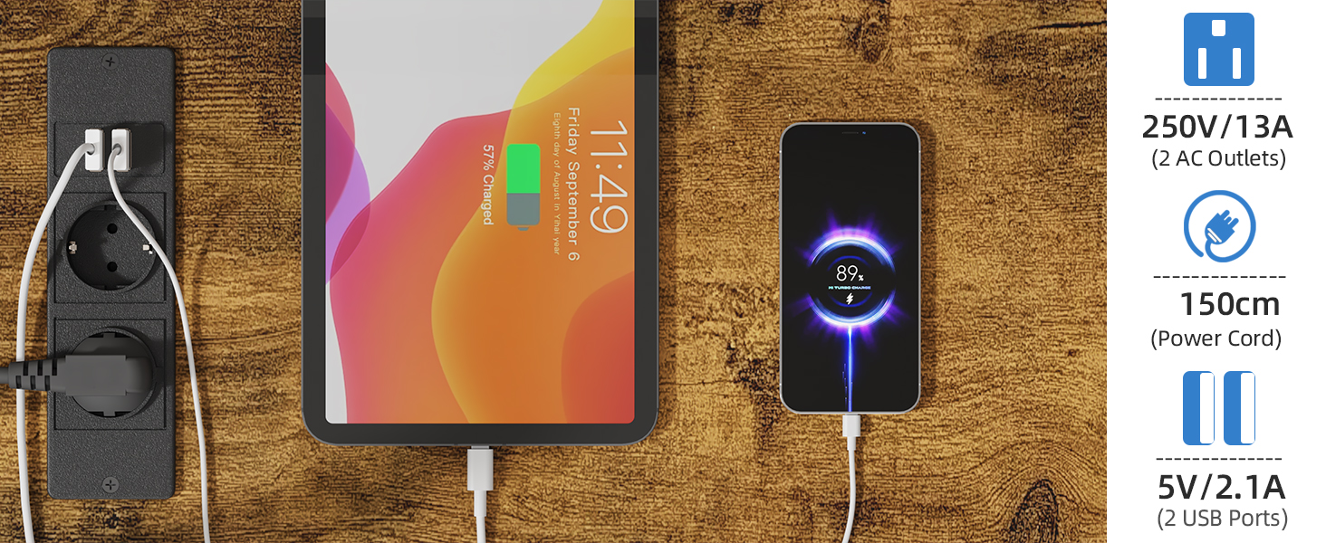 Тумба для телевізора на колесах з ящиком, для телевізорів 32-75 дюймів, регульована, з розеткою, коричнева, 140 см