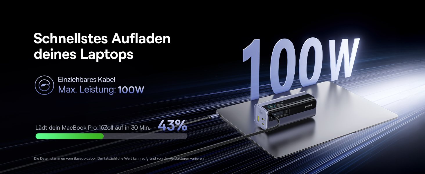 Powerbank Baseus EnerGeek для ноутбука: 20000mAh, 100W, 2x USB-C PD 3.0, Digital Display, сумісний з MacBook, Dell, HP, SteamDeck, iPhone, Samsung