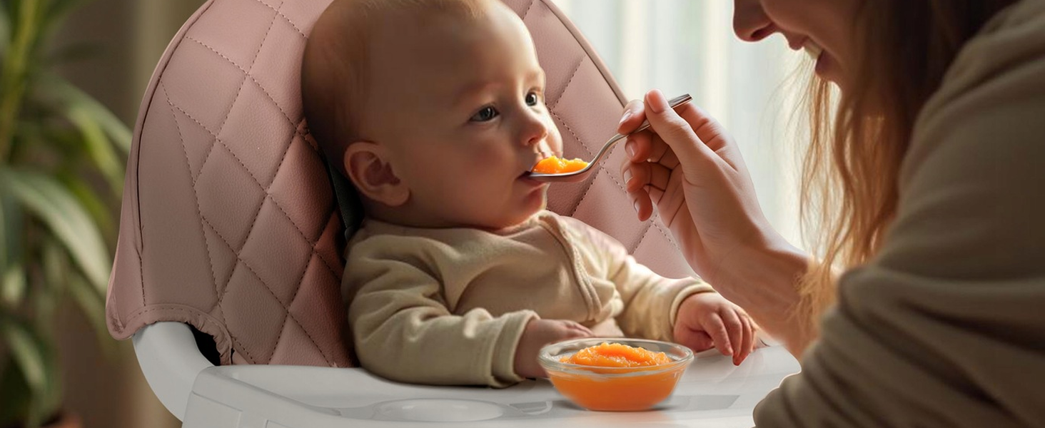 Дитячий стільчик Nukido 3 в 1 Lilo Beige: регульований, з безпечним ременем та знімним столиком