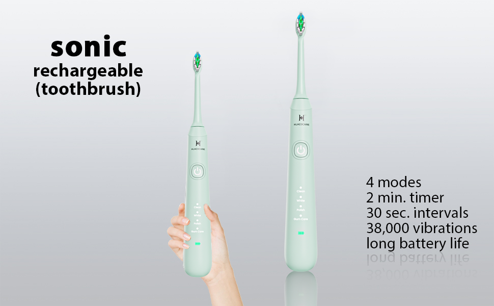 Набір для догляду за порожниною рота: зубна щітка, зубна нитка та засіб для іригації, для здоров'я ясен та чистоти зубів (світло-зелений)