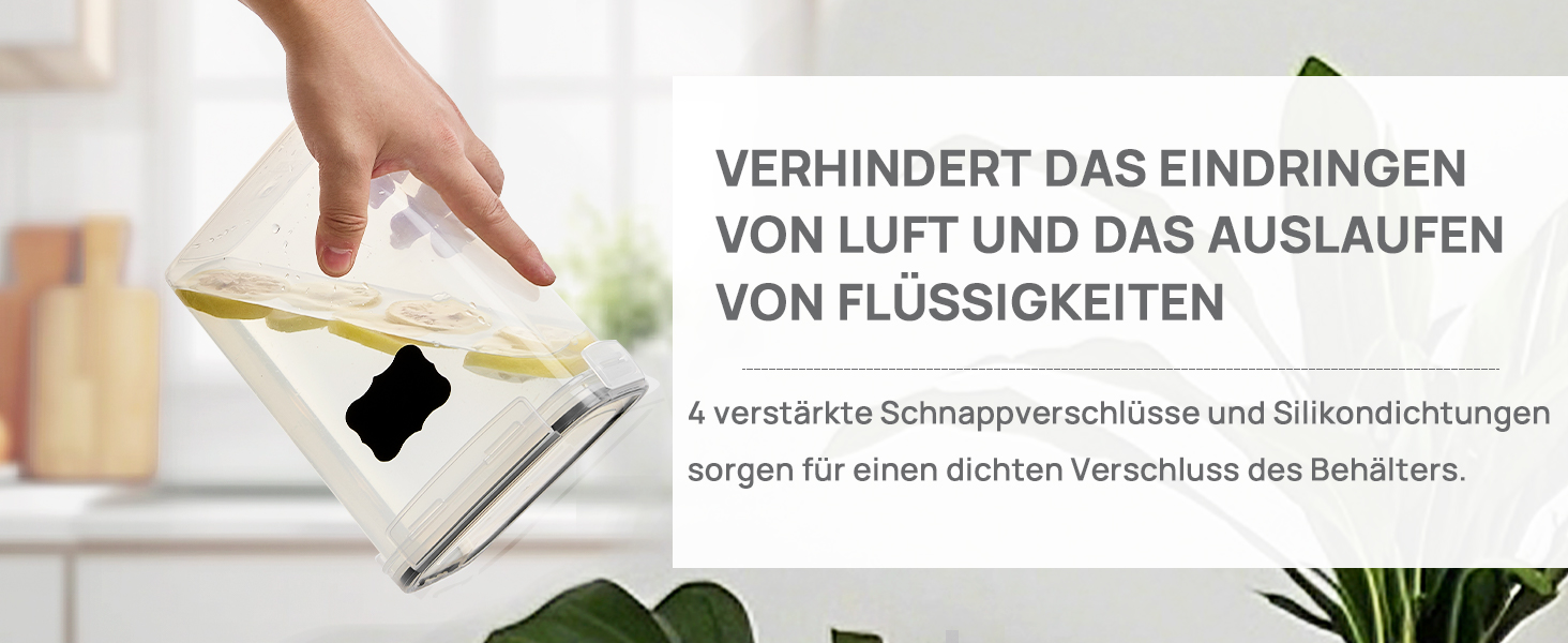 Набір контейнерів для зберігання Vtopmart з кришкою, 32 шт. - герметичні, BPA-free, для борошна, цукру, круп, з ручкою та етикетками